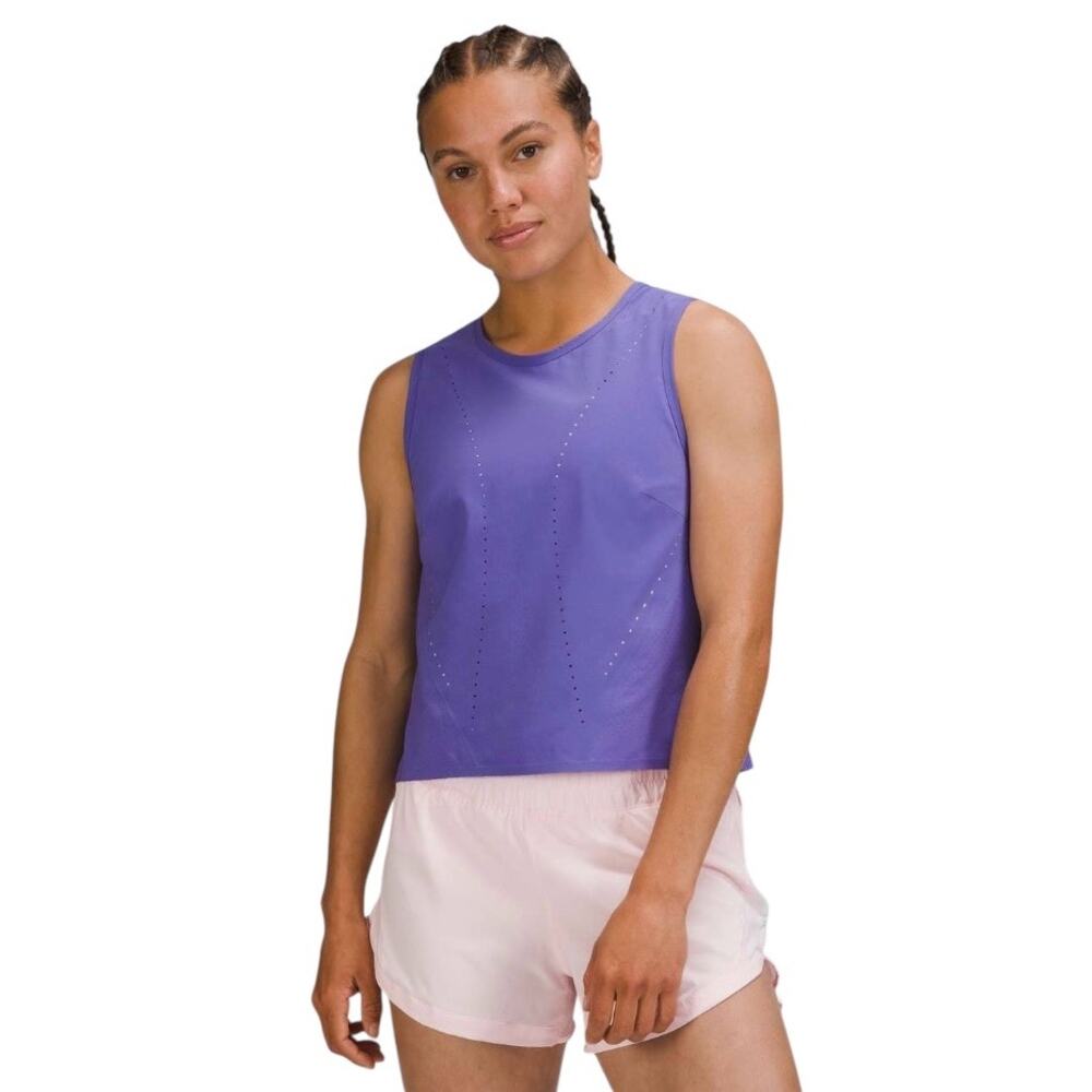 Lululemon Indigo Blue Swift Ventilated Running Tank Top